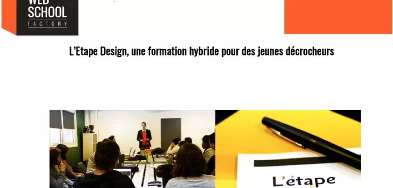 Côté cursus, « L’Etape Design » vise à former au métier de Web Designer. Le programme de 12 mois, abordera aussi bien des notions de graphisme et de code,