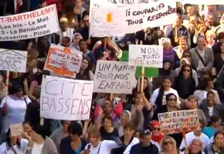 marche du Collectif du 1 juin dans le centre-ville de Marseille... (DR)