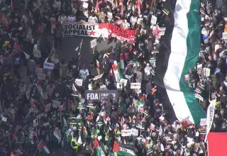 Partout dans le monde, des milliers de personnes manifestent en solidarité avec les habitants de Gaza et expriment leur soutien en faveur de la paix