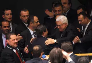 Mahmoud Abbas reçu triomphalement à Ramallah... (Xinhua)