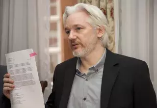 Julian Assange fondateur de WikiLeaks... (Wikipedia Commons)