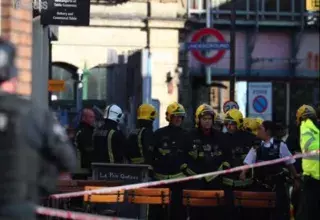 Attentat à Londres les 15-09-2017 a fait plusieurs victimes dans la station de métro Parsons Green