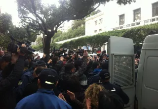 le mouvement Barakat durement réprimé... (Photo M. Benfodil)