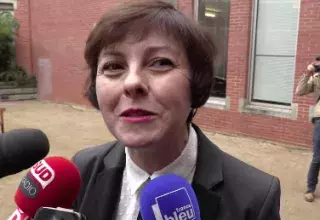 Interview de Carole Delga à la sortie de l’Hôtel de Région, à Toulouse. (Capture d'écran/TVSud) Interview de Carole Delga à la sortie de l’Hôtel de Région, à Toulouse. (Capture d'écran/TVSud)