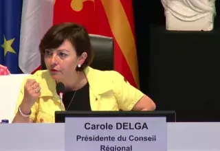 Carole Delga, présidente de la région Occitanie, Pyrénées-Méditerranée. 
