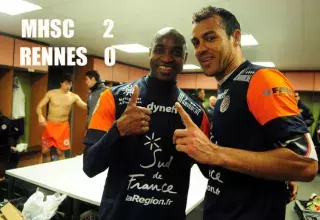 Soutenus par des supporters ultras en folie, le MHSC se replace à deux points de l'OM, 3ème du Championnat de la Ligue 1.  (Capture d'écran du site officiel du MHSC) 