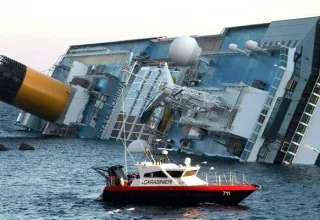 L'épave du Costa Concordia. (DR)