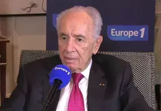 Shimon Perès a nié la colonisation en Cisjordanie et banalisé son importance... (capture d'écran vidéo Europe 1)