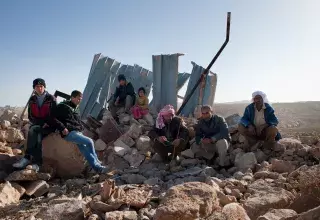 entre le 23 et le 30 avril, des bulldozers israéliens ont détruit 36 logements palestiniens... (DR)