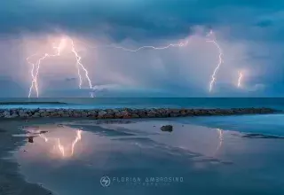 Deux cellules orageuses ont frappé de Frontignan à Pézenas, mardi et mercredi, Météo Thau était sur le terrain et ses images sont impressionnantes ! (© Florian Ambrosino)