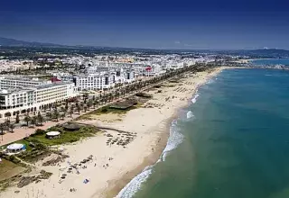 Vue aérienne de la station de Hammamet en Tunisie. (DR)