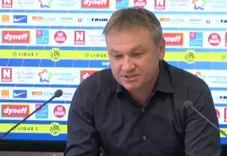 Frédéric Hantz, l'entraîneur de Montpellier, avait grise mine ce jeudi 20 octobre 2016 au point presse hebdomadaire du MHSC.