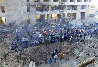 le lieu de l'attentat contre Rafik Hariri en 2005 (Photo: DR) le lieu de l'attentat contre Rafik Hariri en 2005 (Photo: DR)