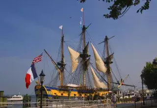 L'Hermione est arrivée le 7 mars à Tanger, première étape de son voyage 2018 en partenariat avec l'Organisation Internationale de la Francophonie. 