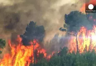 Ces départs de feux se sont produits alors que les températures battaient des records, jusqu’à 43,1°C... (DR))