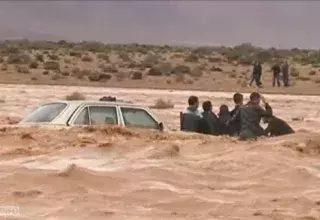 L'une des images chocs des intempéries mortelles subies par le Maroc. (Capture d'écran/RTSInfo)