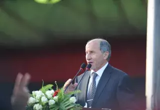 Le discours du président du CNT Mustafa Abdel Jaill (Xinhua)