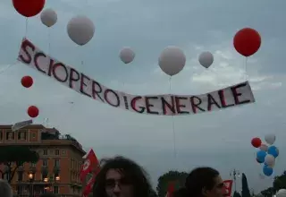 pemier mouvement de protestion de grande ampleur sous le règne de Matteo Renzi, président du Conseil... (DR)