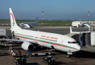 Avion de la Royale Air Maroc à l'aéroport Mohamed V (Photo DR)