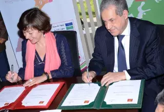 Carole Delga, présidente de la Région Occitanie / Pyrénées-Méditerranée et Mohand Laenser, président de la Région de Fès-Meknès et président de l'Association des Régions du Maroc, ont entériné ce vendredi 20 octobre cette collaboration inédite valorisant l'expertise régionale. (© ArtPhoto.ma)