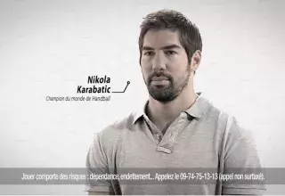 Les gardes à vue se poursuivent pour les 7 joueurs de Montpellier interpellés, dont la star Nikola Karabatic, ici dans une pub de Betclic suspendue depuis jeudi.