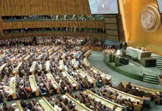 Salle de l'Assemblée générale de l'ONU. (DR) Salle de l'Assemblée générale de l'ONU. (DR)