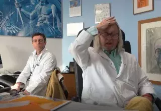 Pr. Didier Raoult dans sa dernière intervention de l'année 2021 sur la chaine youtube de l'IHU (Photo : DR) 