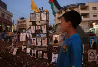 Photos de prisonniers palestiniens (Xinhua)