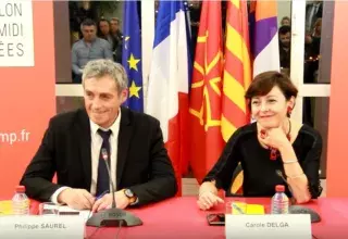 Après les régionales en LRMP, Carole Delga et Philippe Saurel se sont mis au travail ensemble. (Capture d'écran/Fenêtre sur Cour.34) 