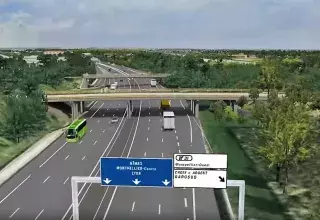 "Cette mesure de justice permettrait un traitement égalitaire pour les habitants du bassin de Thau dans l’obligation de se rendre sur l’agglomération de Montpellier", explique Christian Assaf. (Capture d'écran Vinci Autoroutes)